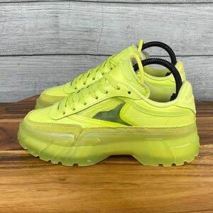 Reebok Cardi B x Club C J High Vis Green Yellow Shoe Women’s Size 6 / Youth 4.5